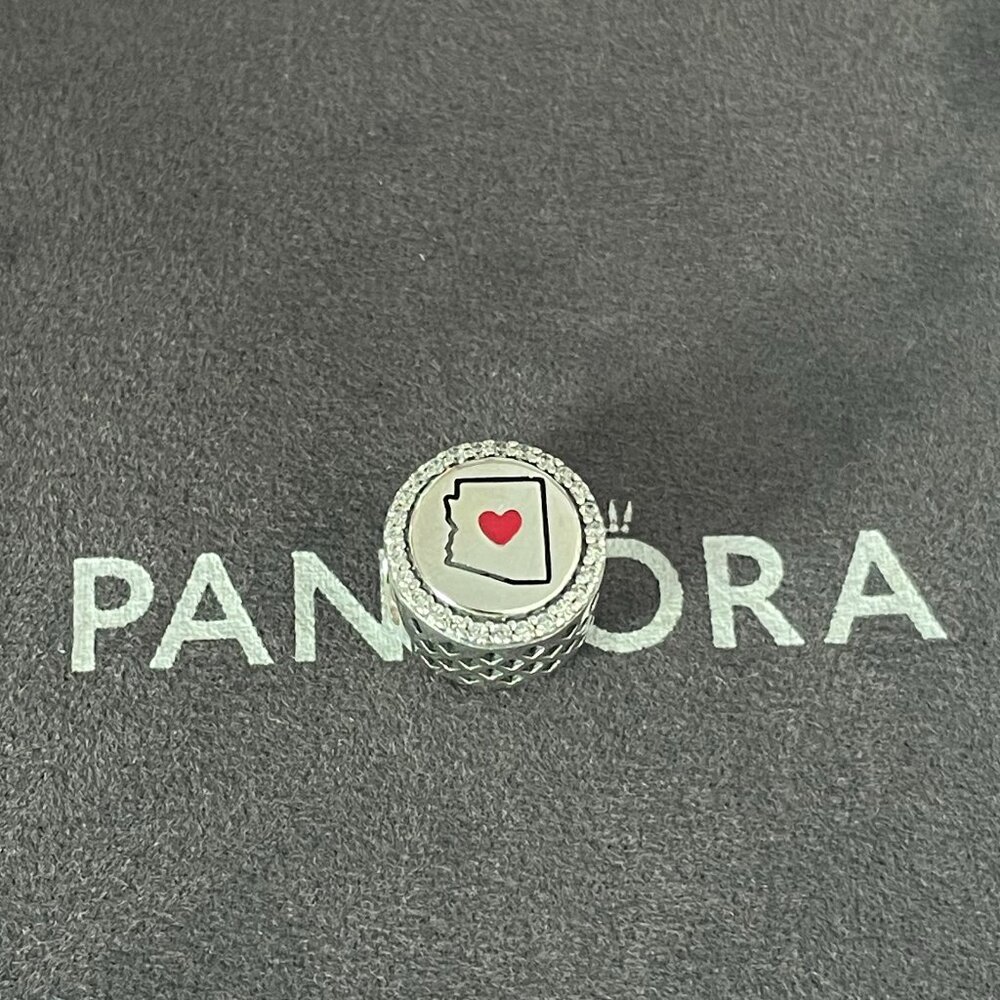 Pandora Arizona Map Charm